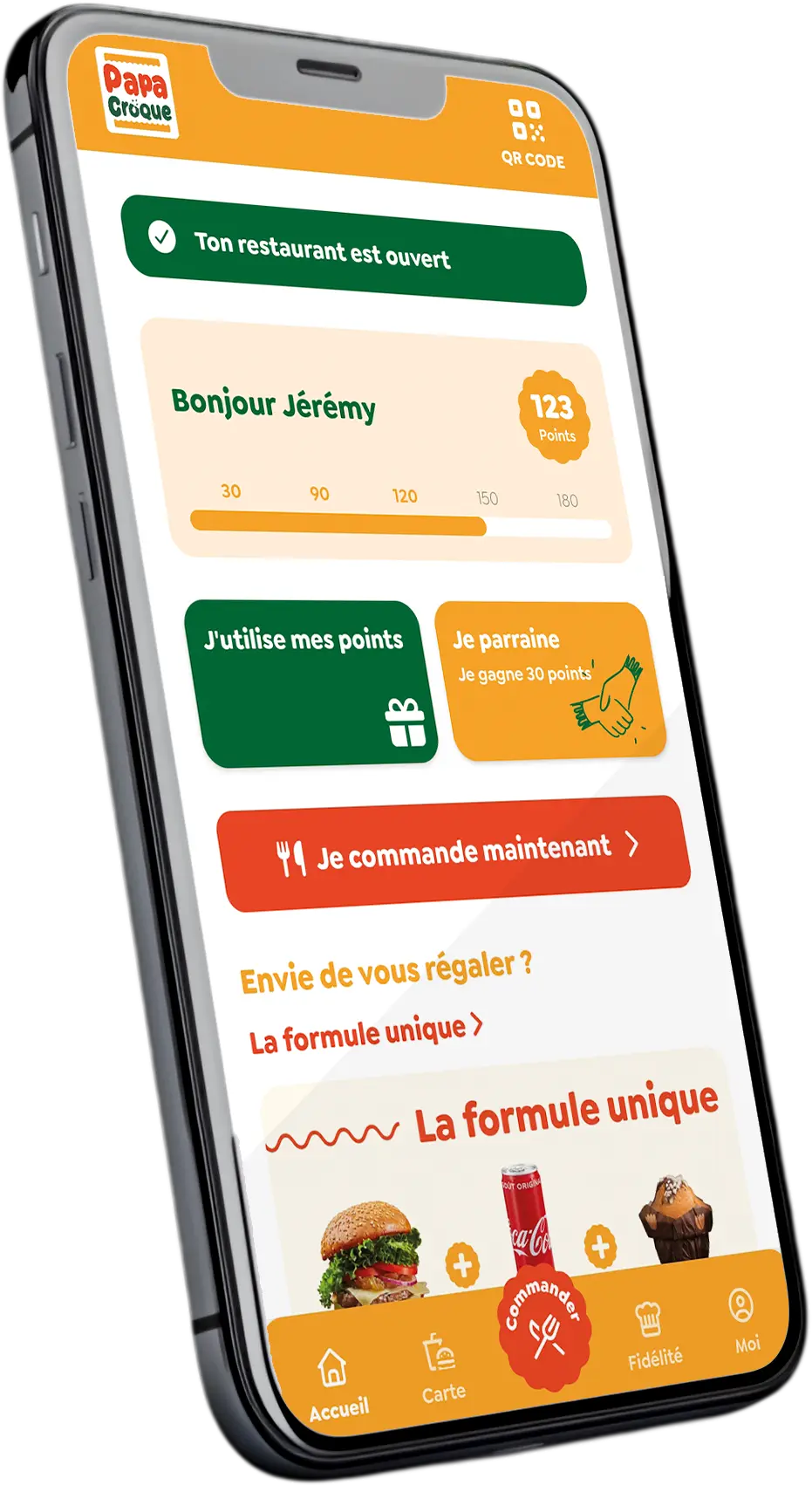 L'application Papa Croque